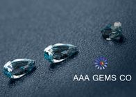VVS1 Synthetic Blue Pear Shaped Moissanite Loose Diamond RI 2.65 - 2.69