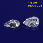 4*6mm van de Diamantmoissanite van de Perenvorm Buitensporige de Besnoeiingsvvs Moissanite Halfedelstenen