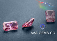 Custom Pink Moissanite Loose Stones Radiant Cutting 5mm x 7mm